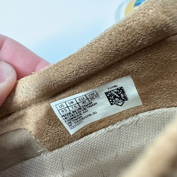 TOMS trvl lite slip on sneakers in honey suede size 9.5 - Picture 10 of 10
